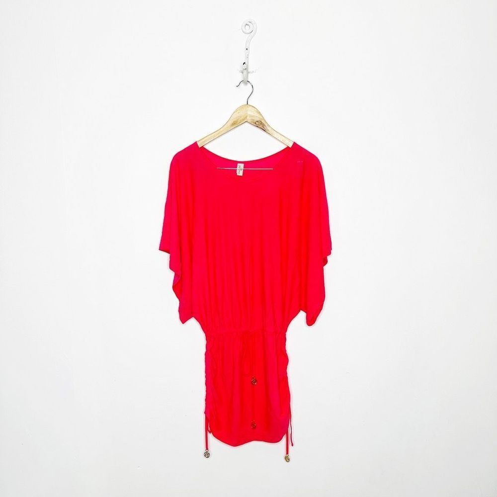 LULI FAMA COSITA BUENA South Beach Dress hot pink cabana dress womens XS